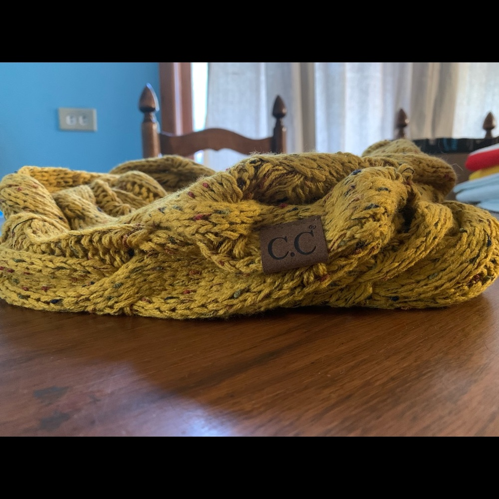 Women’s CC Boutique Mustard Colored Infinity Scarf
